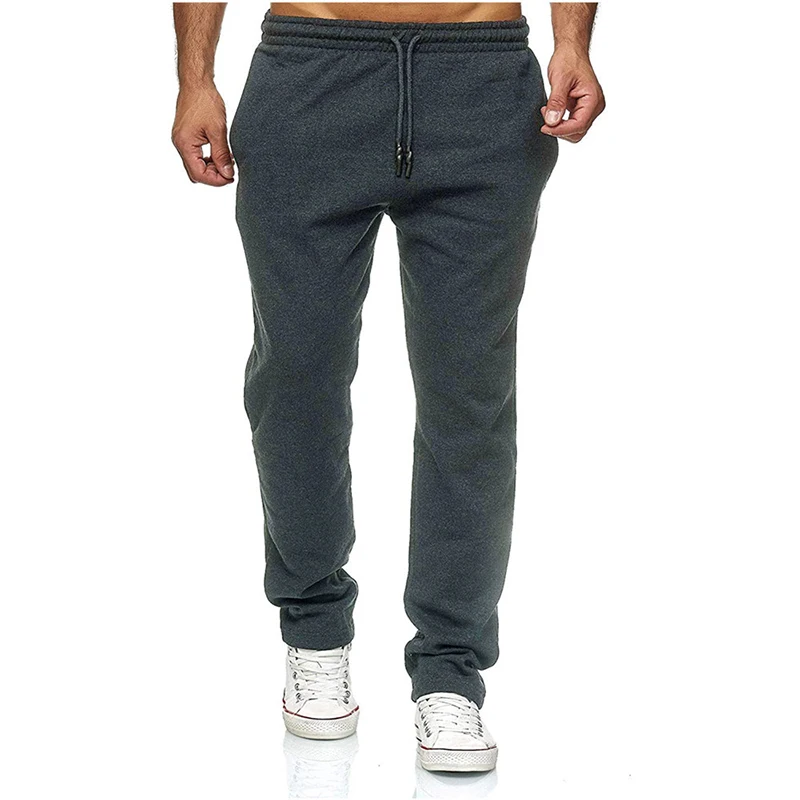 Jogging Cotton Sport Men Sweatpants Long Track Pants Sports Men Straight Pants Basketball Run Football Jogging Fitness Trousers