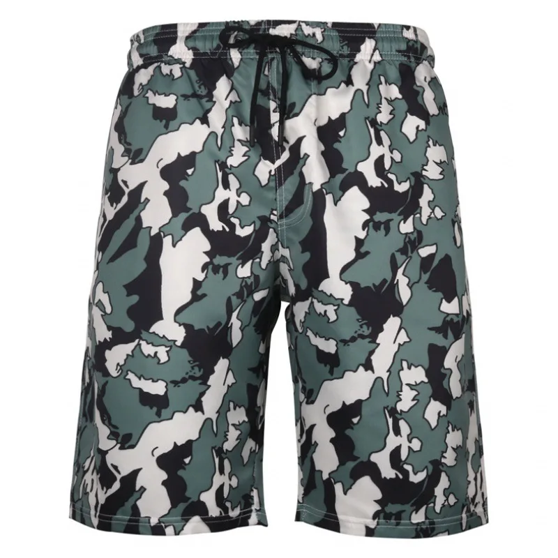 Hot Men's Summer Beach Shorts Swim Trunks Plus Size Monster Kraken Straight Hawaii Style Sea Pool Loose Quick-Drying Beachwear