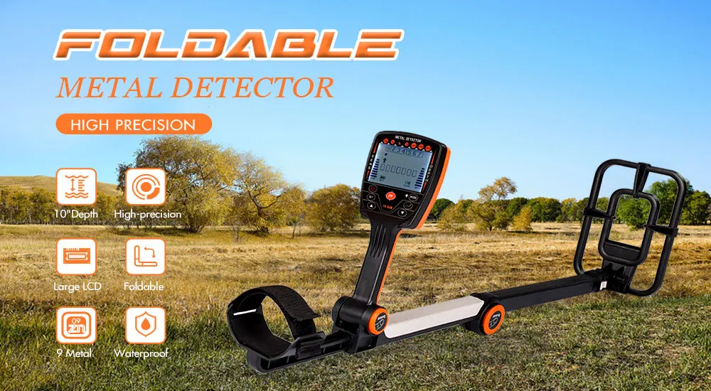 TX‑630 Foldable Professional Metal Detector is perfect for adult beginners & hobby treasure hunters Foldable design outdoorDéte