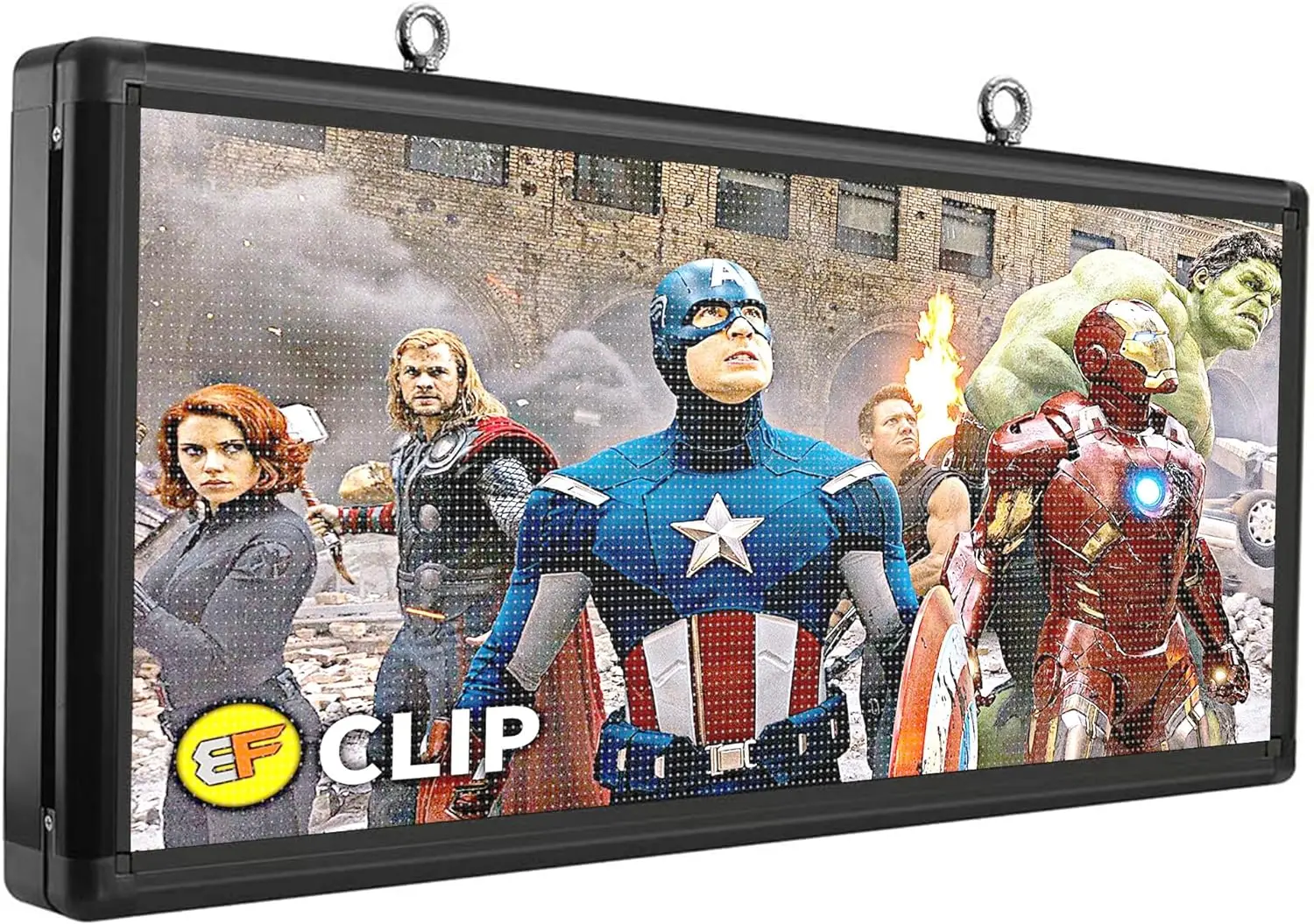 P6 Full Color Wifi Outdoor LED Sign RGB Video Image USB Flash LED Display 103x45cm Programmable LED Sign Scrolling Message Board