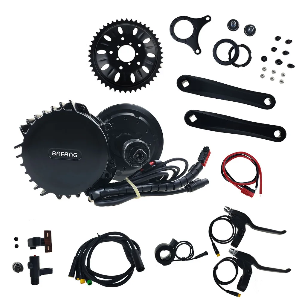 Bafang Motor BBSHD 1000W 52V BBS02B BBS02 750W 500W 48V BBS01 250W 36V Mid Drive Motor Electric Bicycle Conversion Kit 44T / 46T