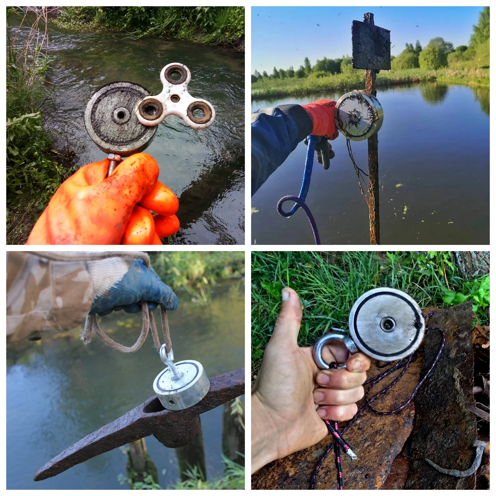 220KG/300KG/400KG/500KG Search Magnet Strong Neodymium Magnets Fishing Magnetic Super Powerful Salvage Magnets