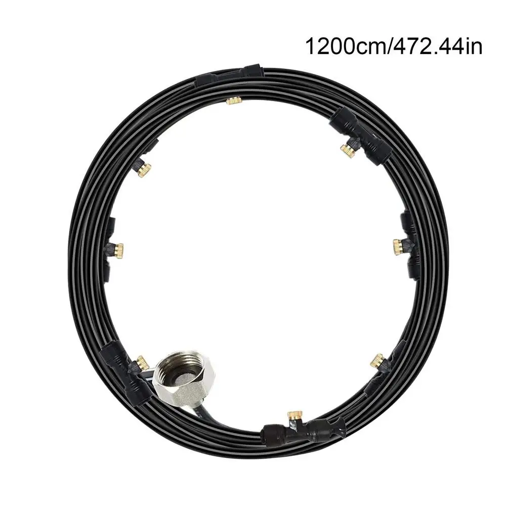 Water Misters For Outside Patio Outdoor Water Misting Cooling Irrigation System 6M/9M/12M Garden Umbrella Mist Sprinkler Nozzle
