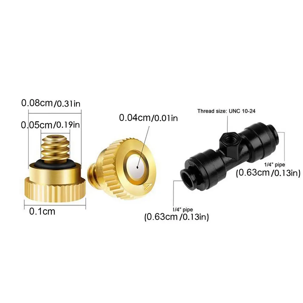 Water Misters For Outside Patio Outdoor Water Misting Cooling Irrigation System 6M/9M/12M Garden Umbrella Mist Sprinkler Nozzle