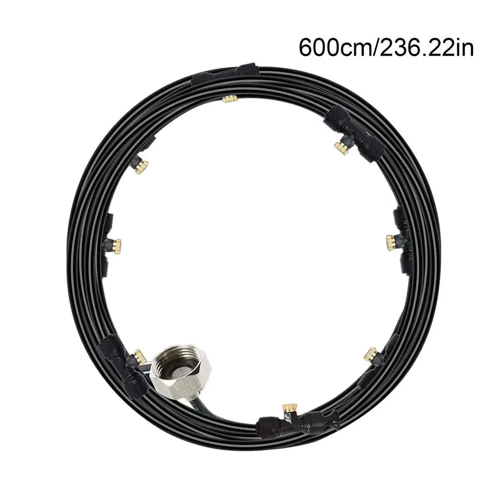 Water Misters For Outside Patio Outdoor Water Misting Cooling Irrigation System 6M/9M/12M Garden Umbrella Mist Sprinkler Nozzle