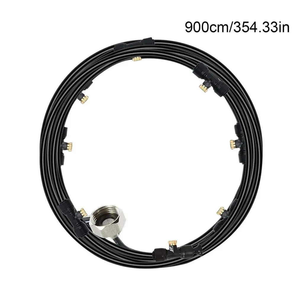 Water Misters For Outside Patio Outdoor Water Misting Cooling Irrigation System 6M/9M/12M Garden Umbrella Mist Sprinkler Nozzle