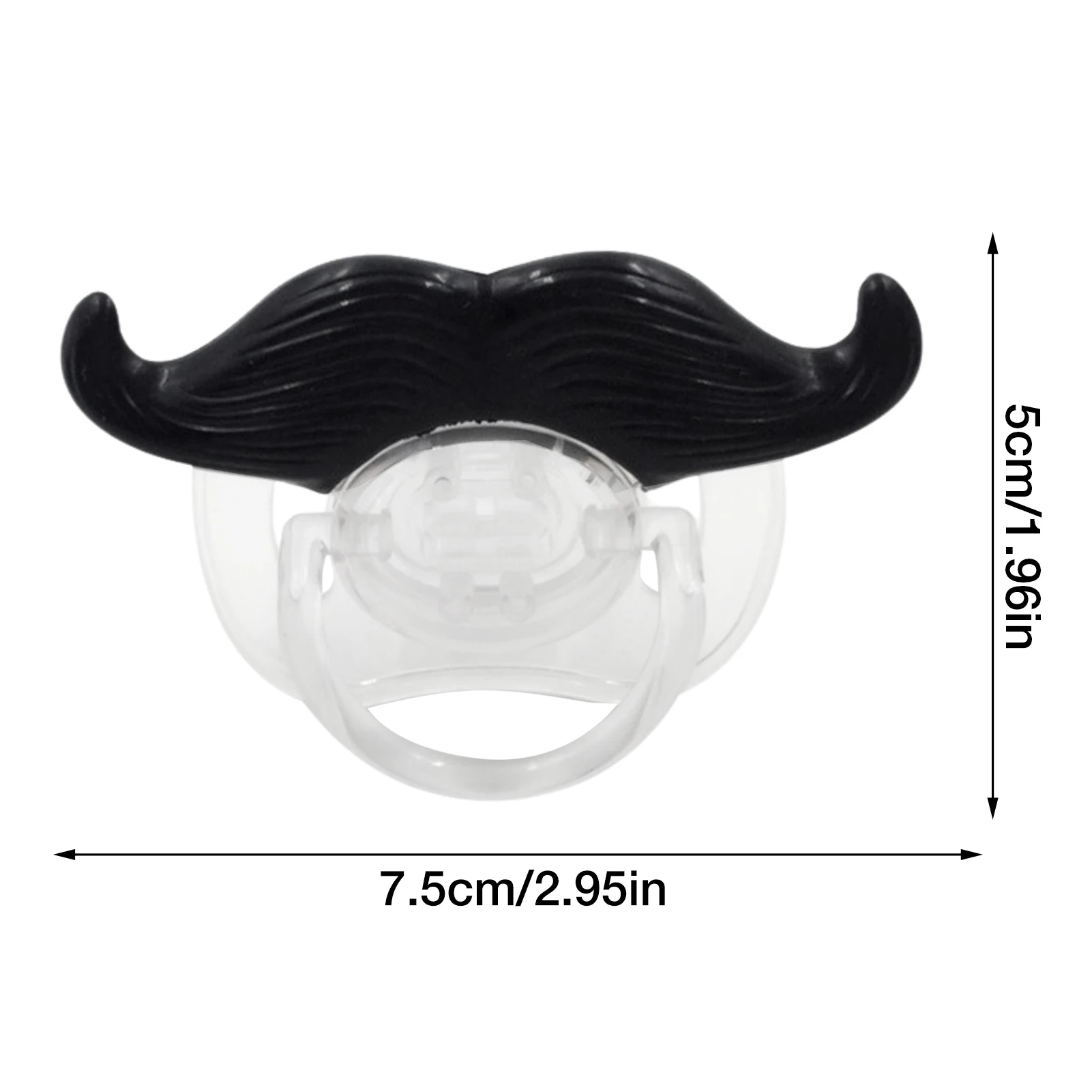 Baby Funny Pacifier Food Grade Lips Portable Cute Pacifiers With Funny Beard Mustache Pacifier For Babies And Toddlers Unisex