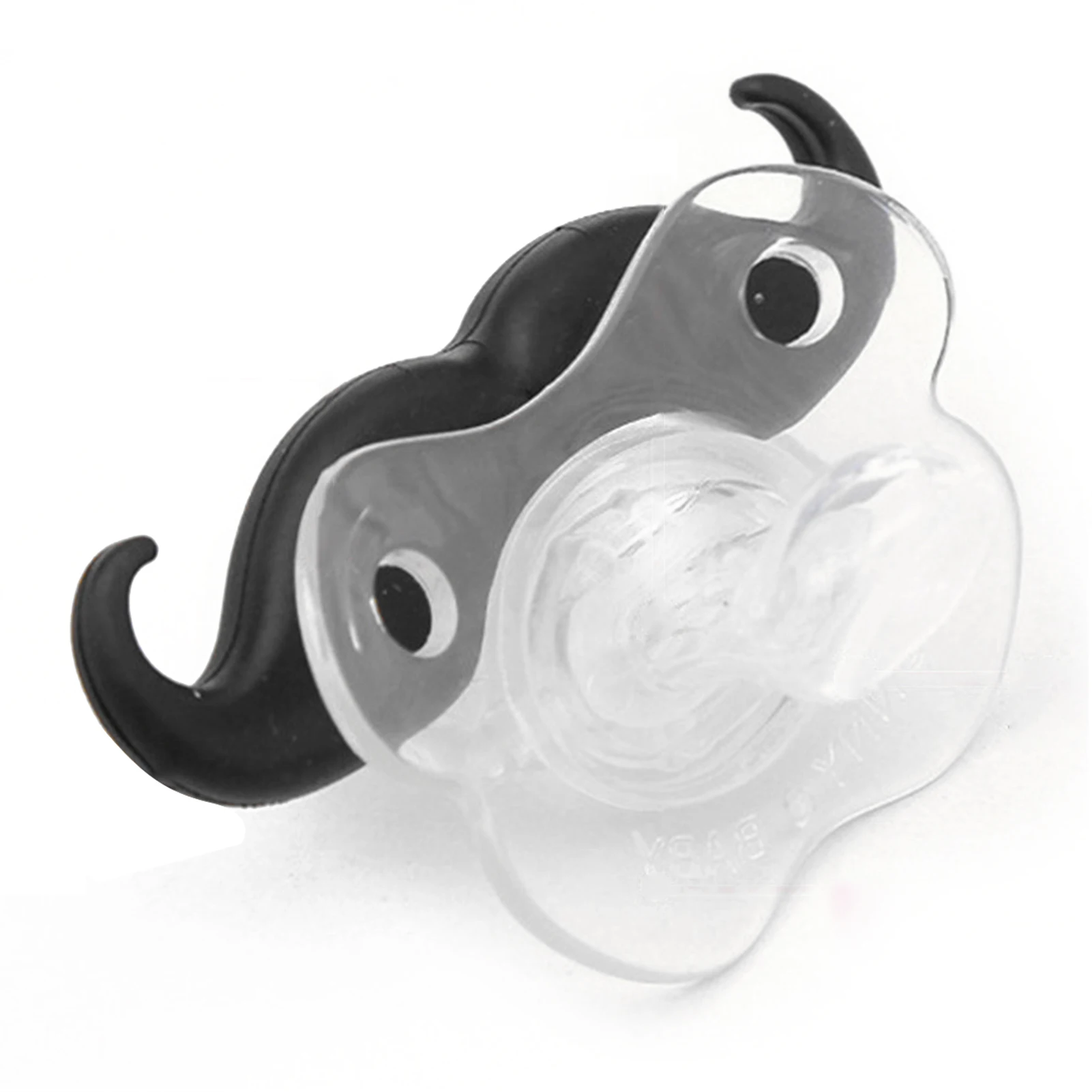 Baby Funny Pacifier Food Grade Lips Portable Cute Pacifiers With Funny Beard Mustache Pacifier For Babies And Toddlers Unisex