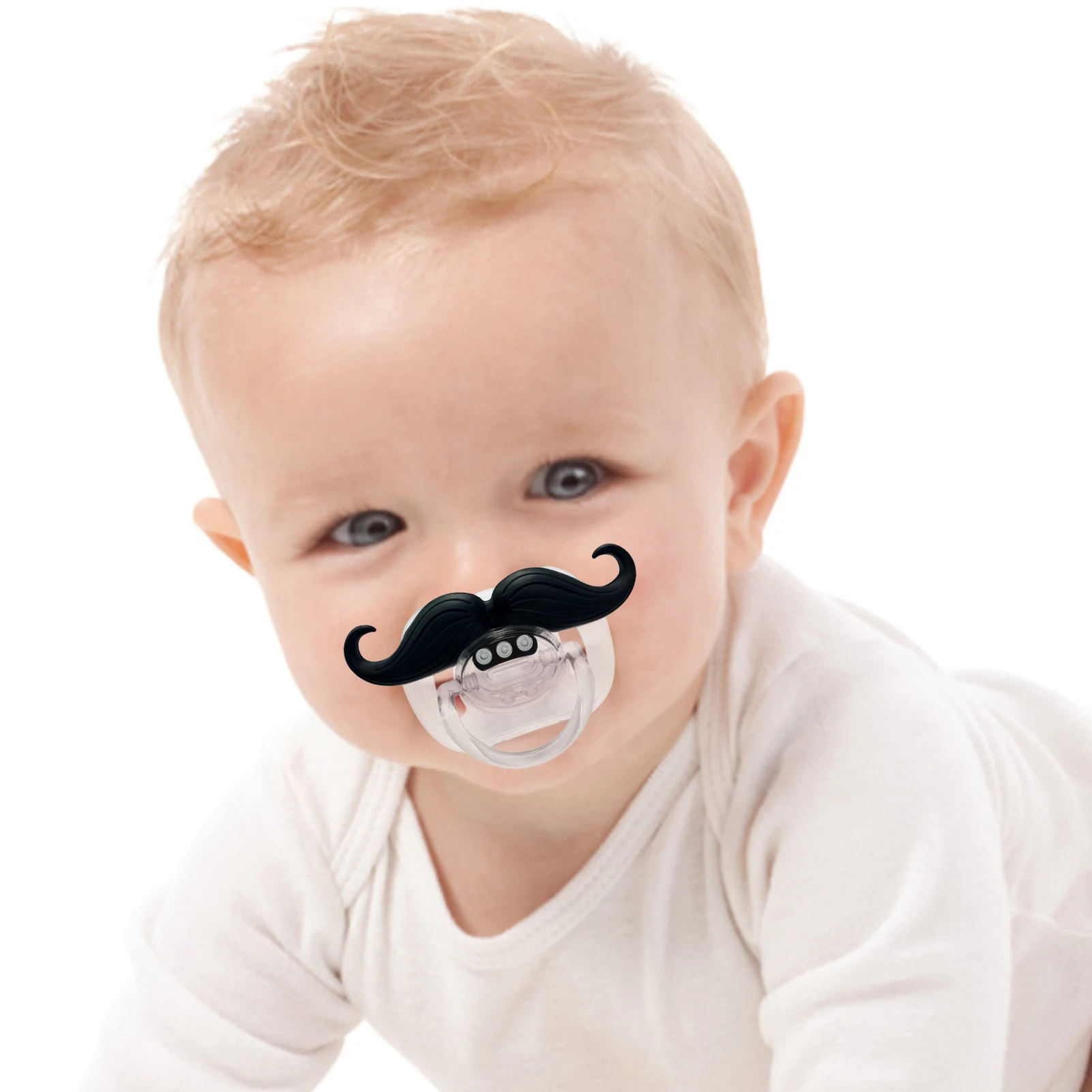 Baby Funny Pacifier Food Grade Lips Portable Cute Pacifiers With Funny Beard Mustache Pacifier For Babies And Toddlers Unisex