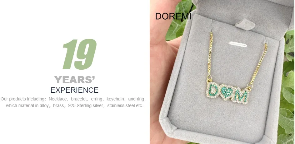 DOREMI Custom Name Necklace Crystal Colorful Birthstone Personalized Bubble Name Necklace Custom Name Jewelry for Women Mother