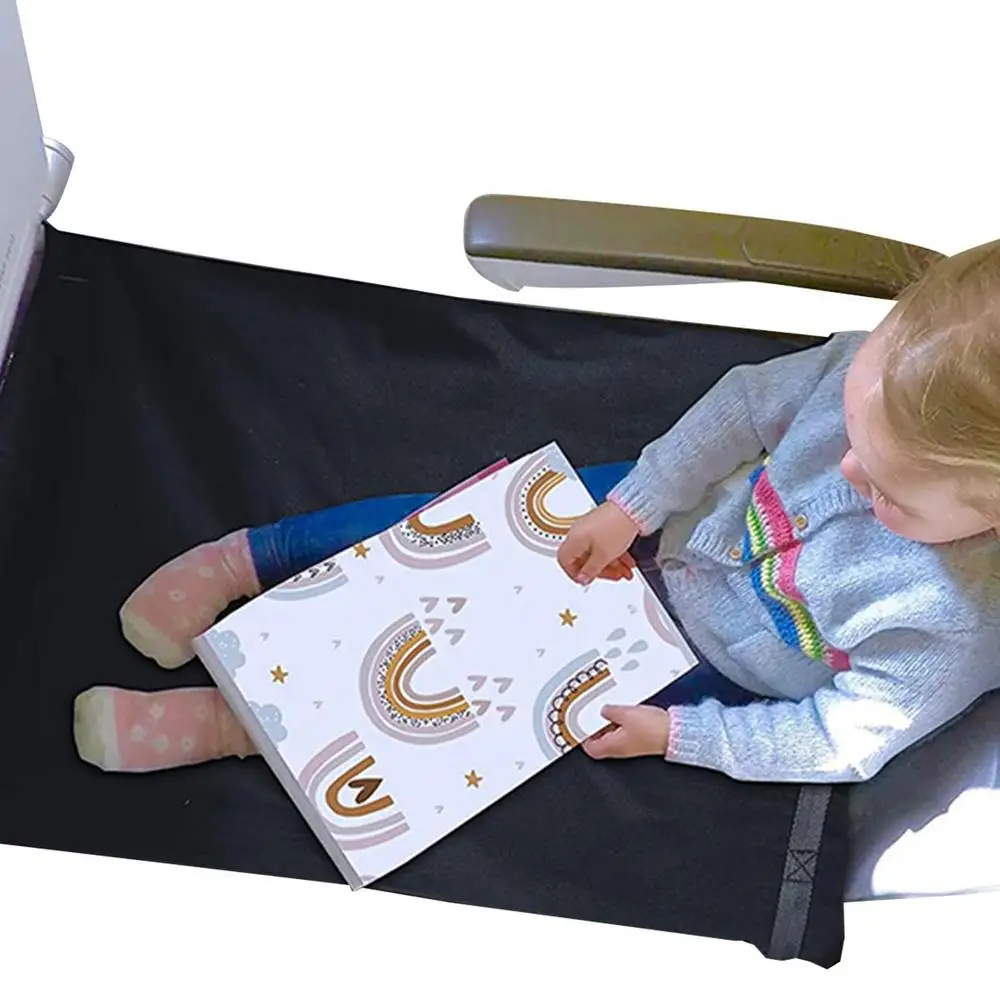 Kids Airplane Travel Bed Portable Kids Airplane Seat Extender Leg Rest Travel Footrest Hammock Mat Airplane Travel Accessories