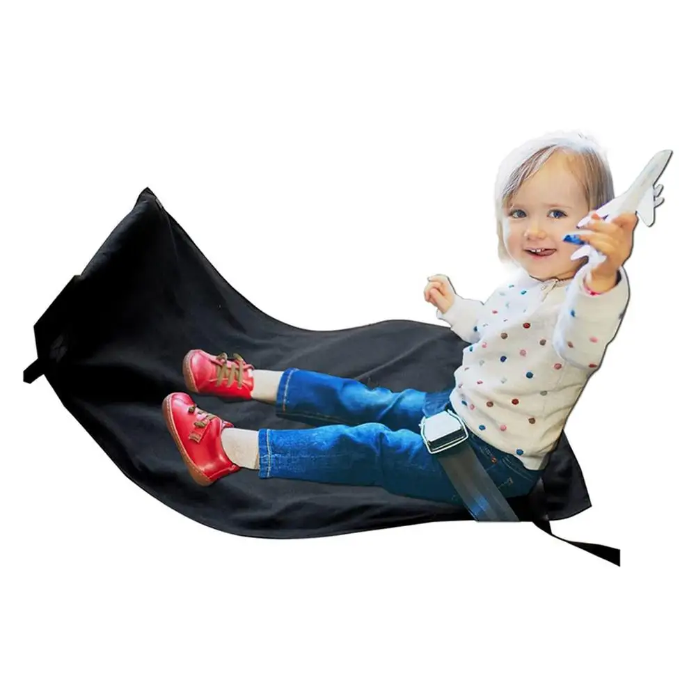 Kids Airplane Travel Bed Portable Kids Airplane Seat Extender Leg Rest Travel Footrest Hammock Mat Airplane Travel Accessories