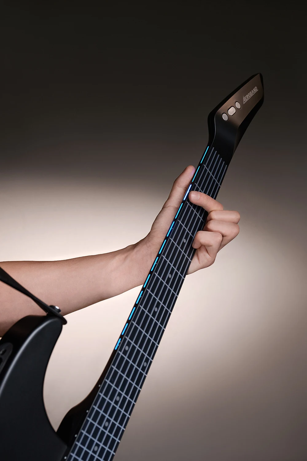 AeroBand Guitar Electric Guitar Pain-Free Silicone String Travel All-in-One 9 Sound Styles Acoustic Bass With Speaker Microphone