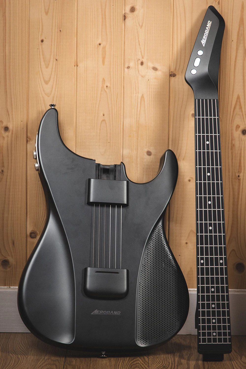 AeroBand Guitar Electric Guitar Pain-Free Silicone String Travel All-in-One 9 Sound Styles Acoustic Bass With Speaker Microphone