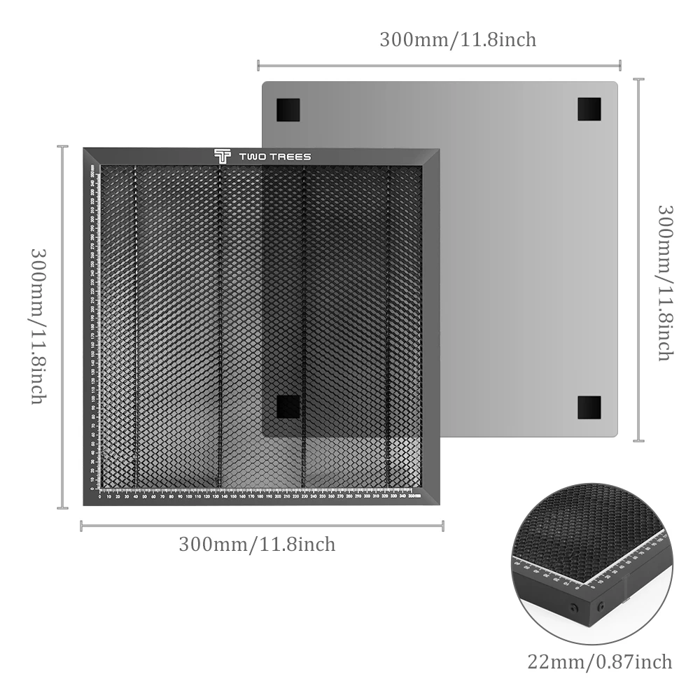 Laser Enquipment Parts Honeycomb Working Table 300x300/400x400/430x400mm For CO2 Cutting Machine/Laser Engraver TT-50 TTS-55