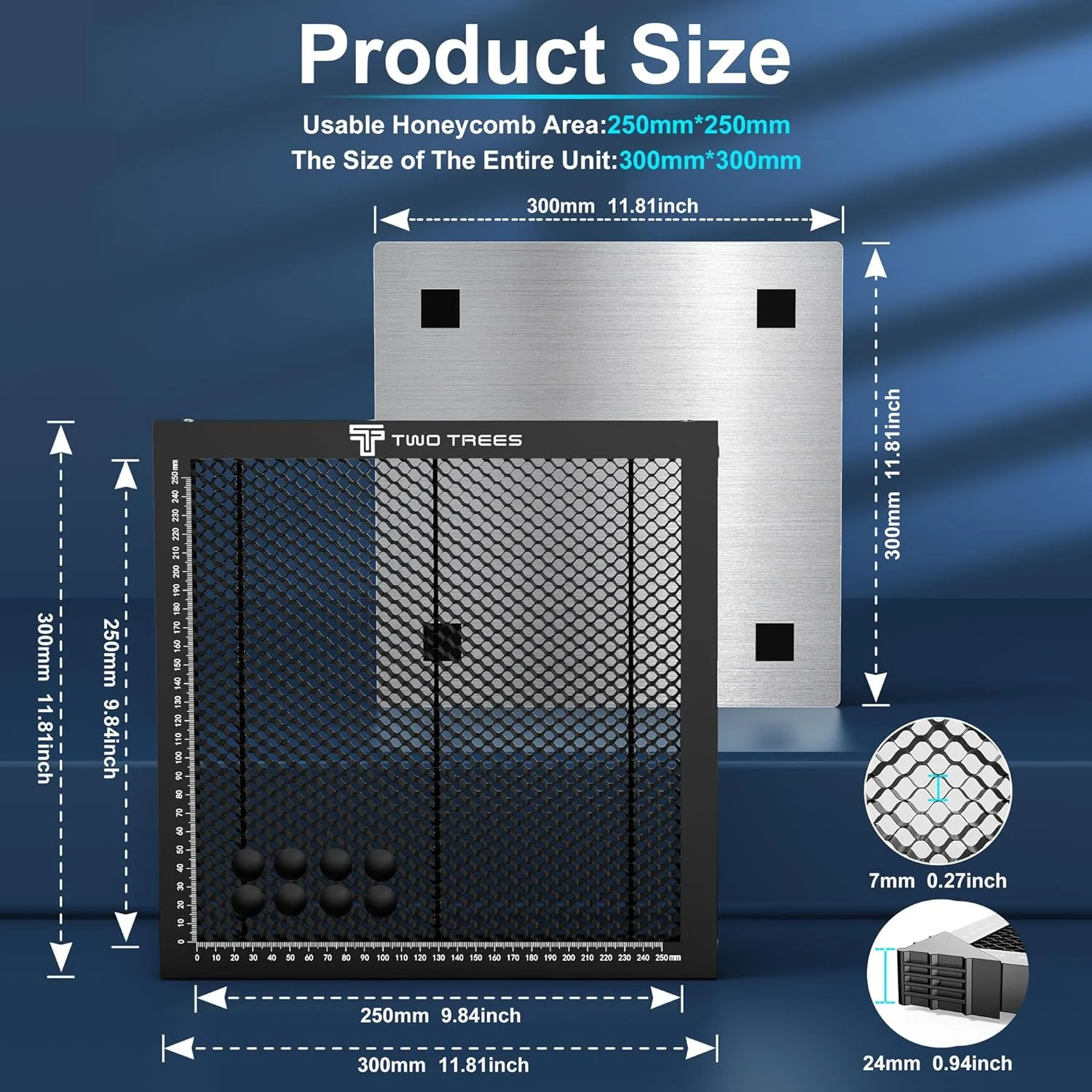Laser Enquipment Parts Honeycomb Working Table 300x300/400x400/430x400mm For CO2 Cutting Machine/Laser Engraver TT-50 TTS-55