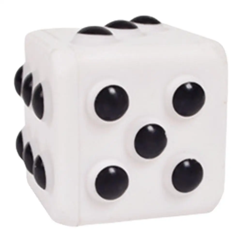 Dice Stress Ball Dice Stress Relief Toy Silicone Pop Bubbles 3D Dice Shaped Squeeze Stress Toys Venting Toy Stress Reliever For