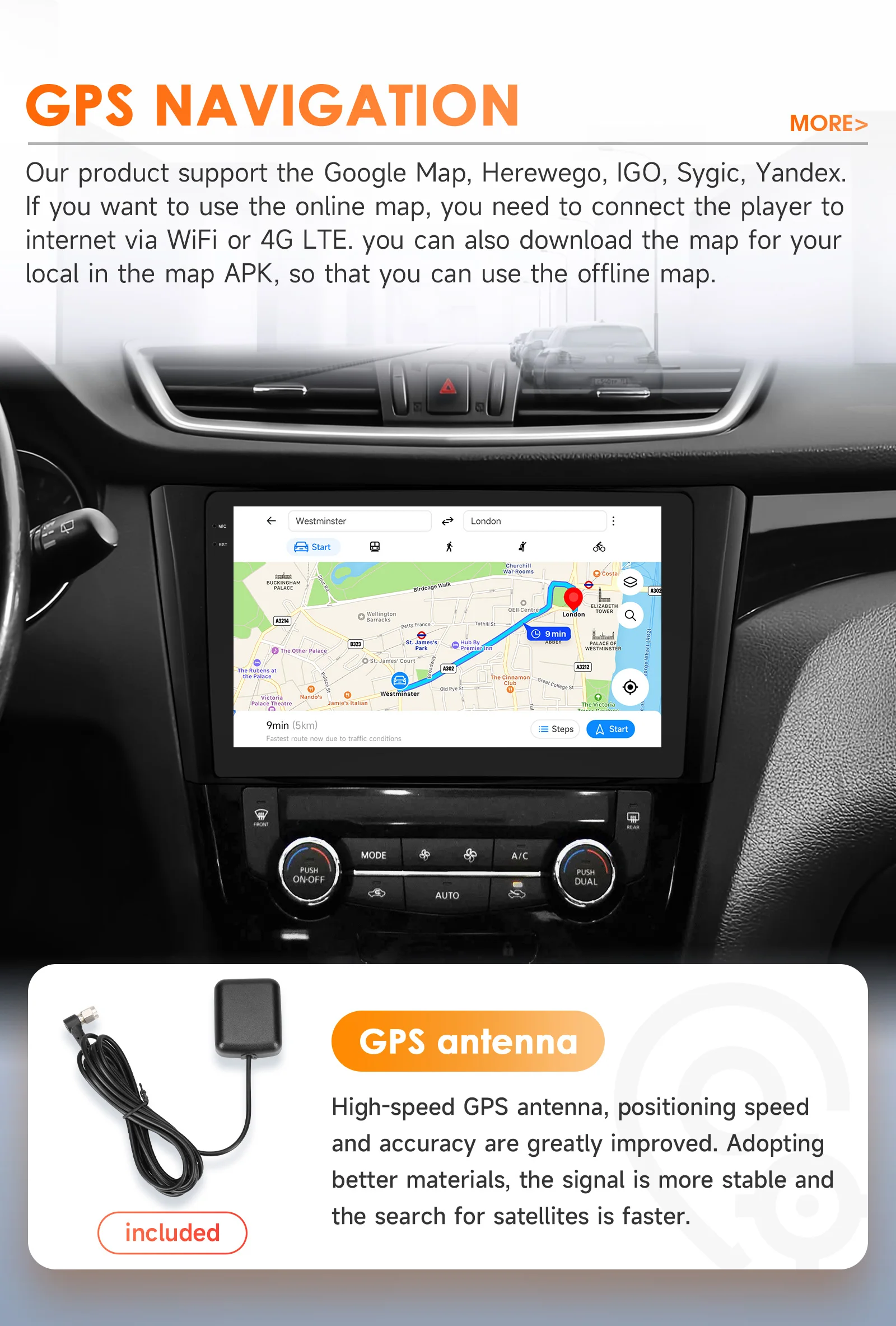 Hizpo Wireless CarPlay Android Auto Radio For Nissan Rogue X-Trail X Trail 3 T32 2013 - 2017 Qashqai 2 J11 Car Multimedia GPS BT