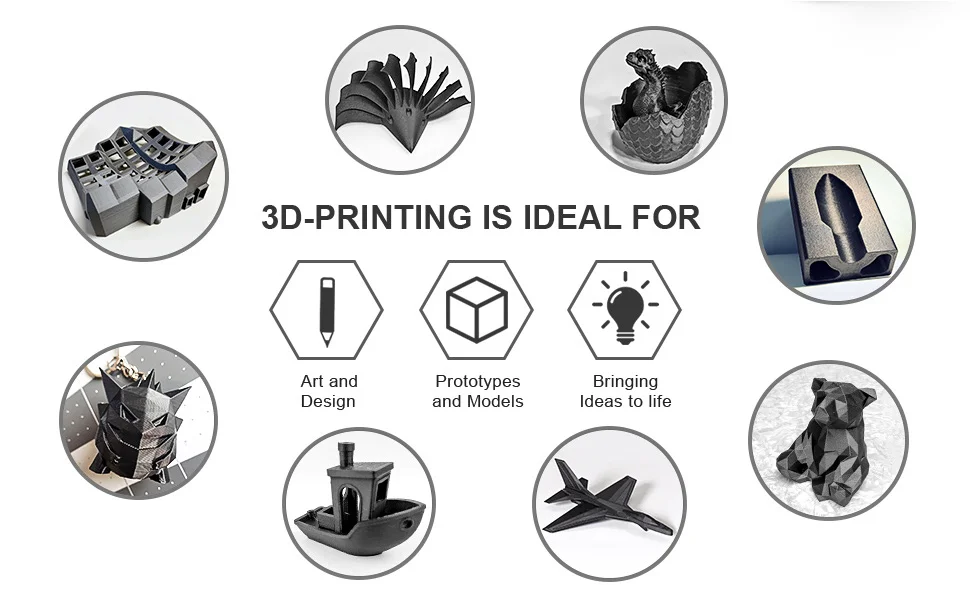 SUNLU 2KG PLA/Matte/Luminous/Marble/Wood/Carbon Fiber/Twinkle Filament 1.75mm 1KG Spool Glow in the Dark Material For 3D Printer
