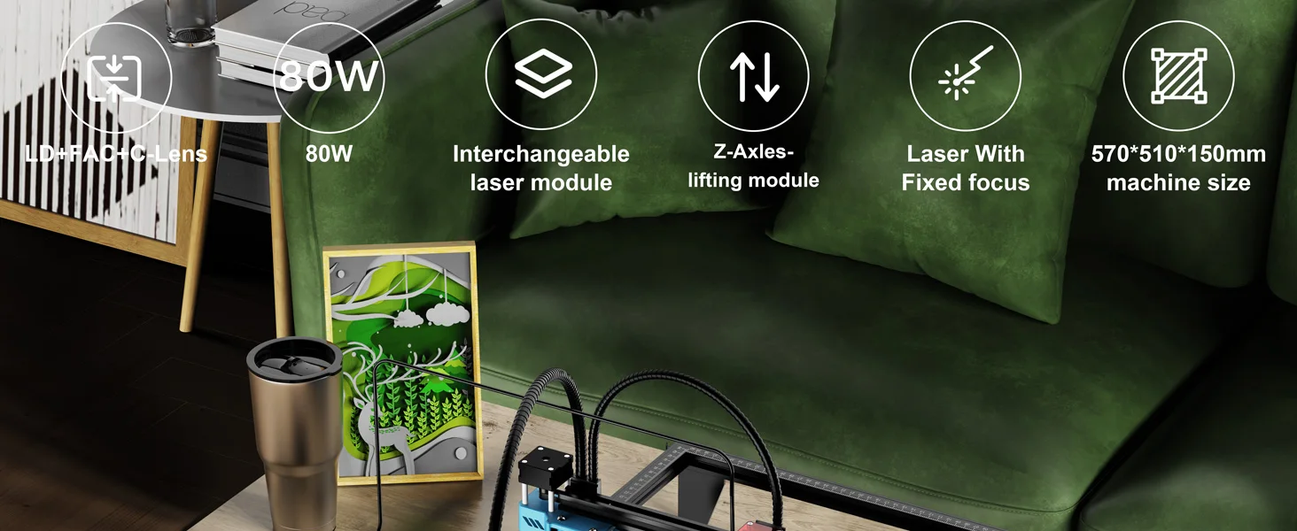 TwoTrees TTS-10 Pro Laser Engraver Stainless Steel Engraving Machine DIY Woodwork Cutting Machine 445±5nm Blue Light Cnc Machine