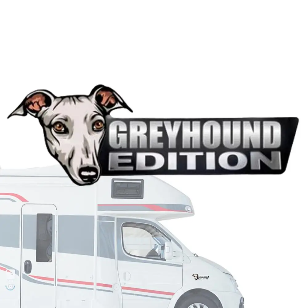 Acrylic Dog Car Emblem 3D Acrylic Dog Car Badge Decal Car Sticker Car Exterior Emblems For Car Truck RV Boat Automotive Badge