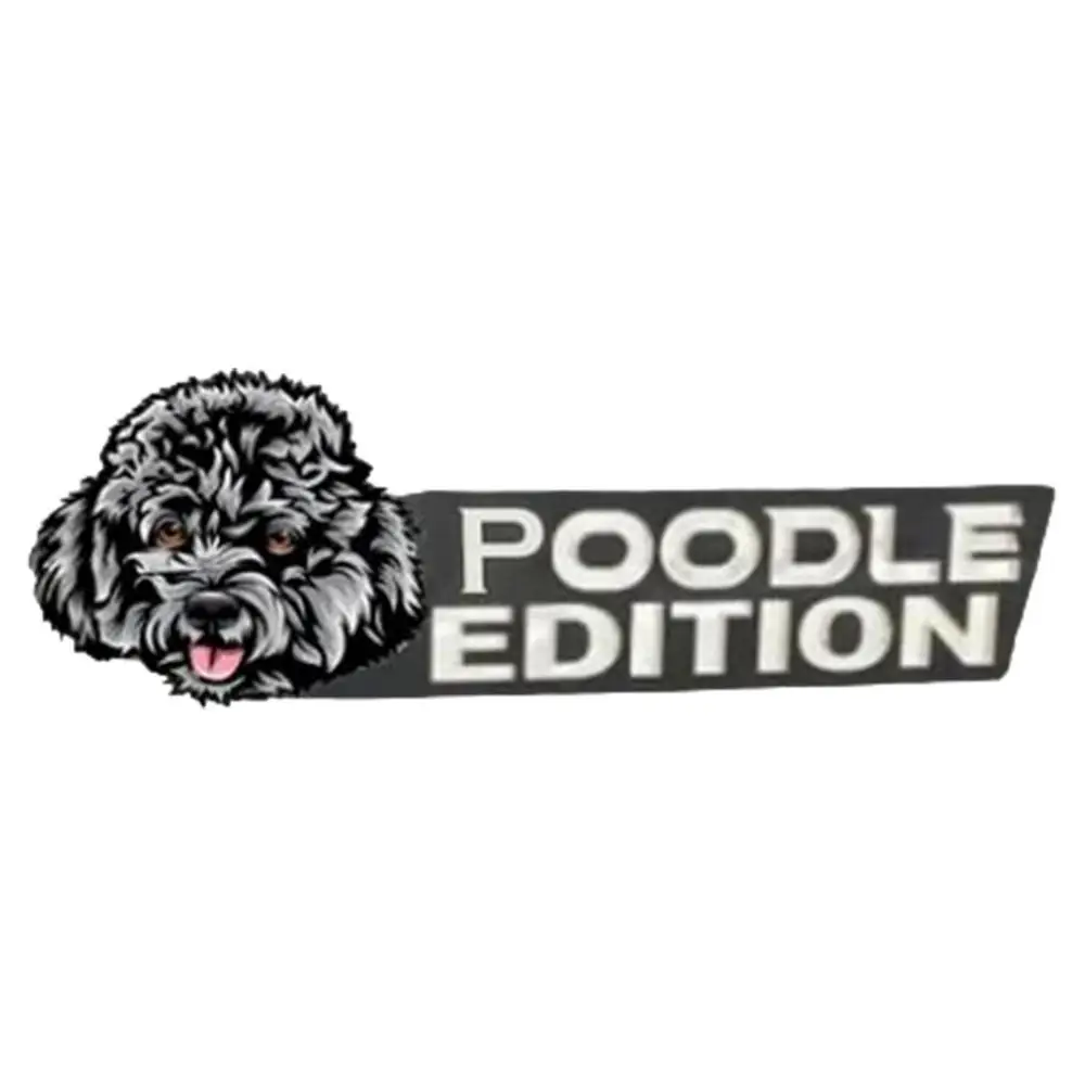 Acrylic Dog Car Emblem 3D Acrylic Dog Car Badge Decal Car Sticker Car Exterior Emblems For Car Truck RV Boat Automotive Badge