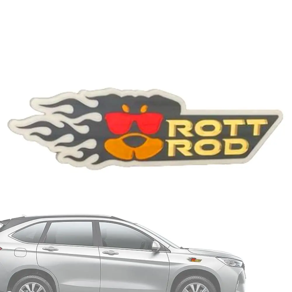 Acrylic Dog Car Emblem 3D Acrylic Dog Car Badge Decal Car Sticker Car Exterior Emblems For Car Truck RV Boat Automotive Badge