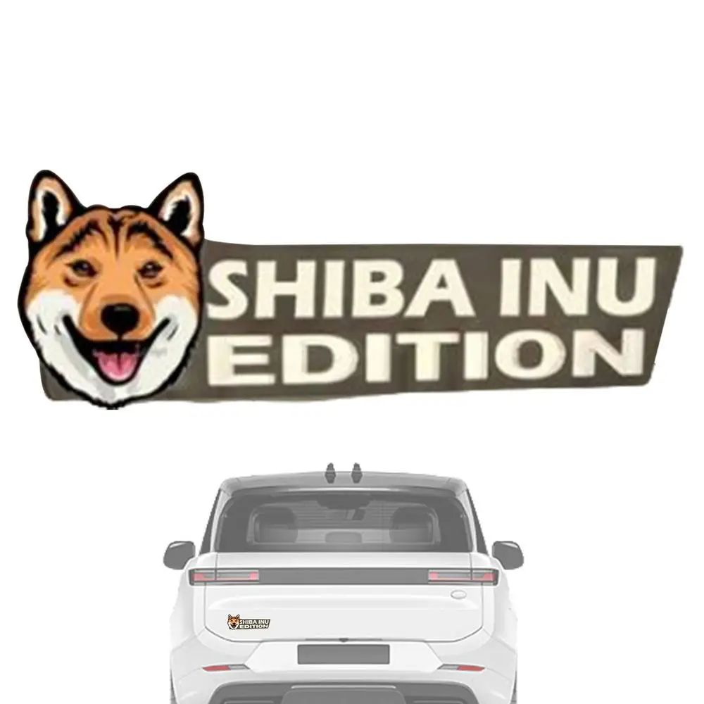 Acrylic Dog Car Emblem 3D Acrylic Dog Car Badge Decal Car Sticker Car Exterior Emblems For Car Truck RV Boat Automotive Badge