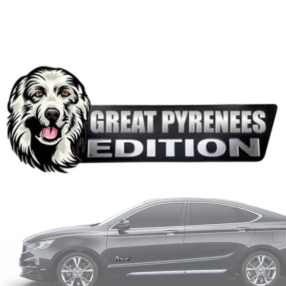 Acrylic Dog Car Emblem 3D Acrylic Dog Car Badge Decal Car Sticker Car Exterior Emblems For Car Truck RV Boat Automotive Badge