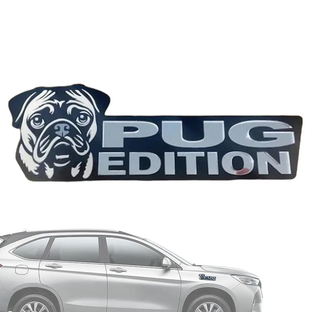 Acrylic Dog Car Emblem 3D Acrylic Dog Car Badge Decal Car Sticker Car Exterior Emblems For Car Truck RV Boat Automotive Badge