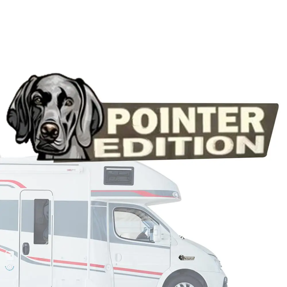 Acrylic Dog Car Emblem 3D Acrylic Dog Car Badge Decal Car Sticker Car Exterior Emblems For Car Truck RV Boat Automotive Badge