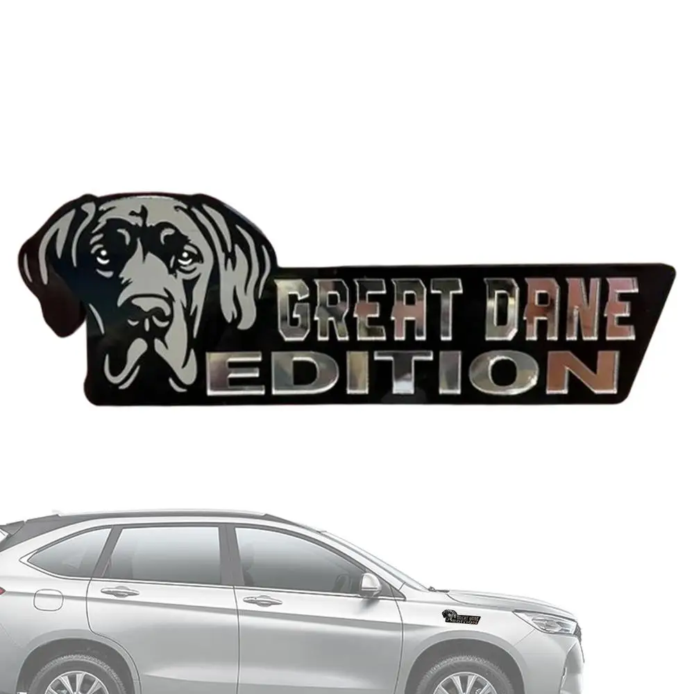Acrylic Dog Car Emblem 3D Acrylic Dog Car Badge Decal Car Sticker Car Exterior Emblems For Car Truck RV Boat Automotive Badge