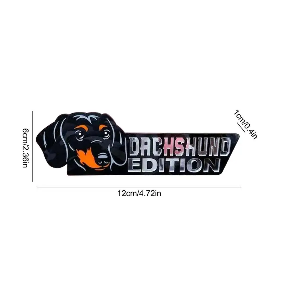 Acrylic Dog Car Emblem 3D Acrylic Dog Car Badge Decal Car Sticker Car Exterior Emblems For Car Truck RV Boat Automotive Badge