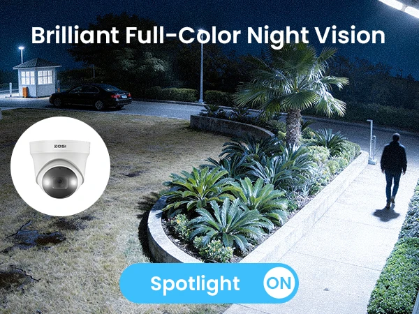 ZOSI 4K 8MP 5MP POE Video Surveillance Kit 8CH H.265 Home CCTV NVR Set Color Night Vision AI Detection IP Security Camera System