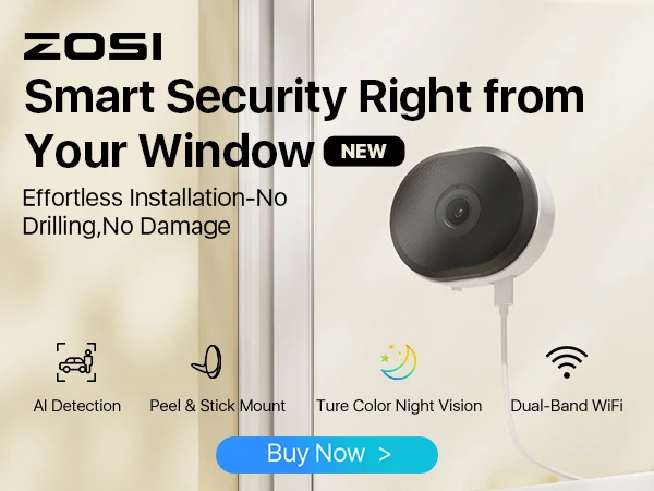 ZOSI 4K 8MP 5MP POE Video Surveillance Kit 8CH H.265 Home CCTV NVR Set Color Night Vision AI Detection IP Security Camera System