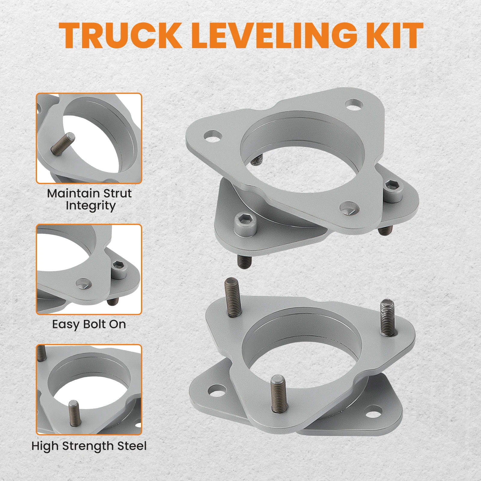 3.5" Front 3" Rear Level Lift Kit For Chevy Silverado 1500 4x4 2007-2018 6 Lug for 1500 New Body 4WD 2014-2018