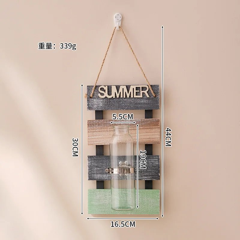 New Glass Vase Home Decorations Nordic Wall Hanging Plant Pot Decoration Living Room Decor Flower Accessories