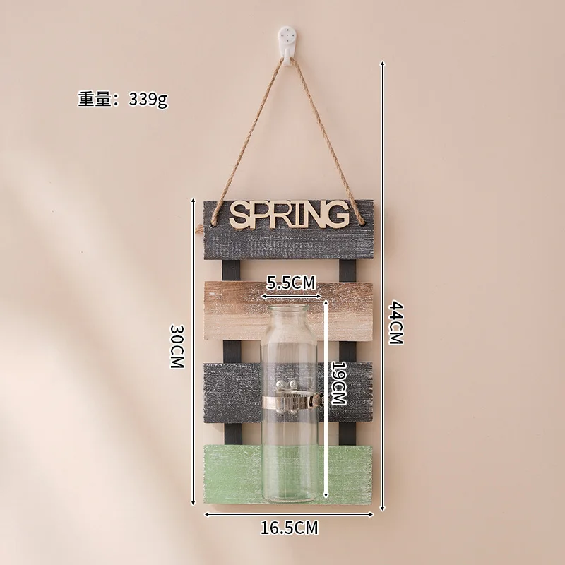 New Glass Vase Home Decorations Nordic Wall Hanging Plant Pot Decoration Living Room Decor Flower Accessories