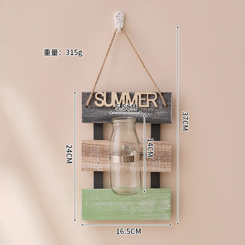 New Glass Vase Home Decorations Nordic Wall Hanging Plant Pot Decoration Living Room Decor Flower Accessories