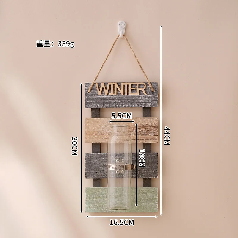 New Glass Vase Home Decorations Nordic Wall Hanging Plant Pot Decoration Living Room Decor Flower Accessories
