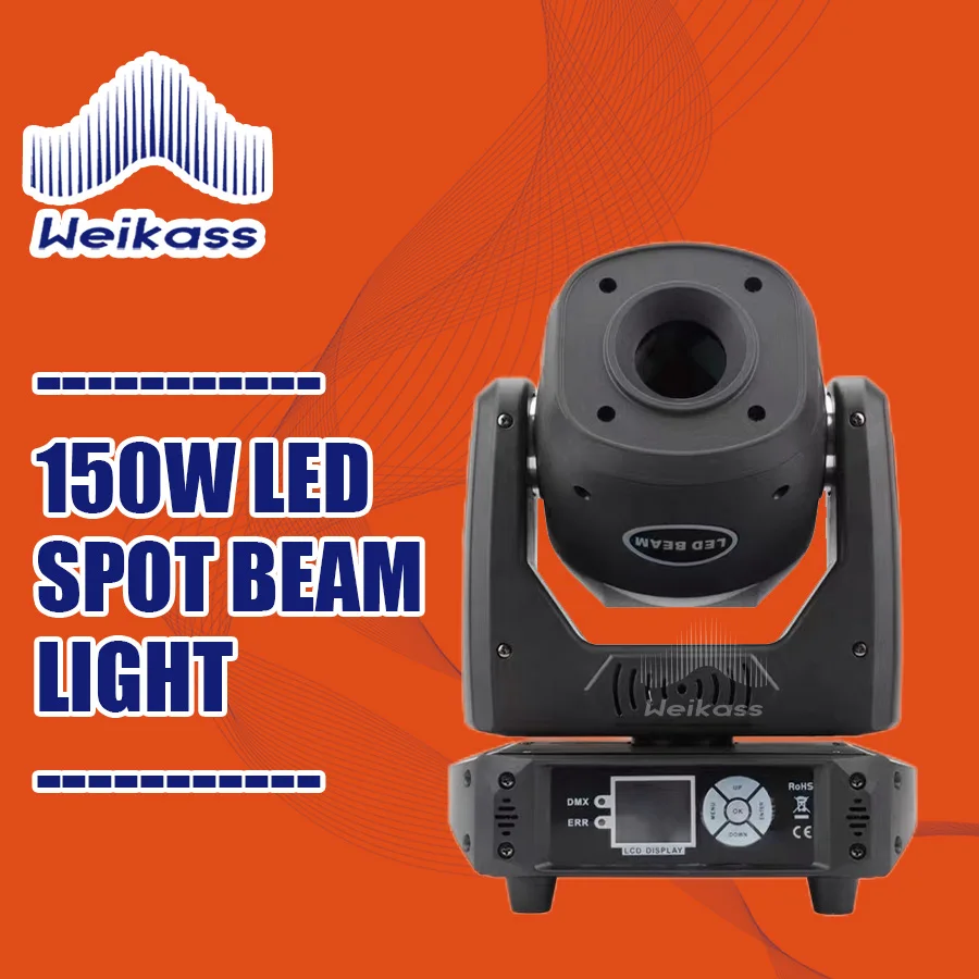 No Tax 1-12Pcs Hot Selling LED 150W Beam Spot Moving Head 3 Or 8 Prisms For DMX512 Disco Party Dj Wedding Christmas Stage Light