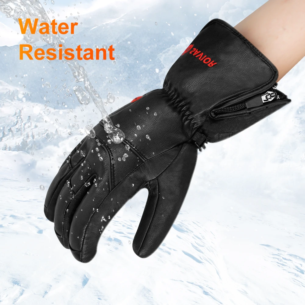 Savoir Heat Skiing Gloves Riding Skiing Fishing Hunting Outdoor Sports Rechargeable Electric Heated Gloves Winter Warmer Battery