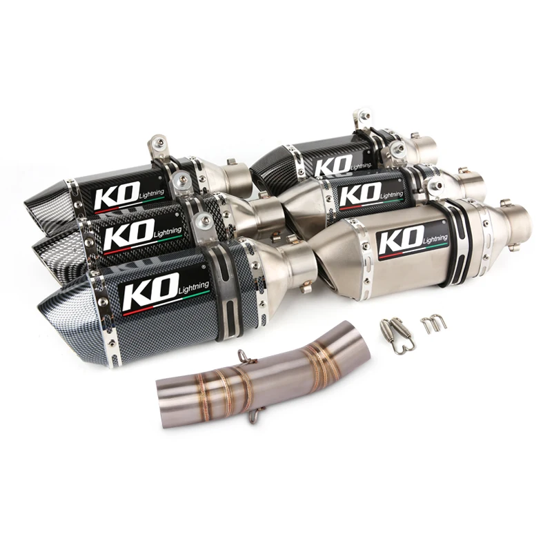 Slip On Motorcycle Exhaust Tail Mid Link Pipe For Honda CB400X/400R/500X 2018-2020 500F/CBR400/500R 2016-2020 With DB Killer