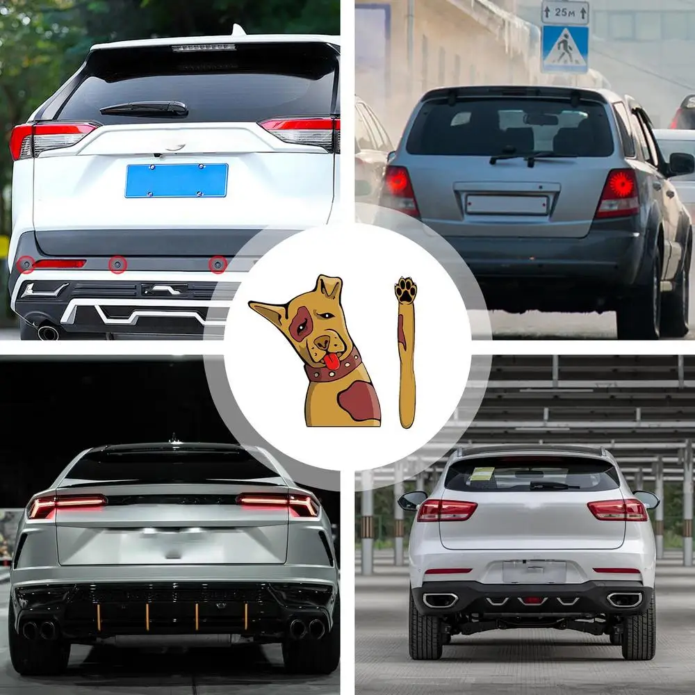 Dog Car Stickers Adhesive Dog Decal Waterproof Dog Decals For Cars Motorcycle Window Wall Computer
