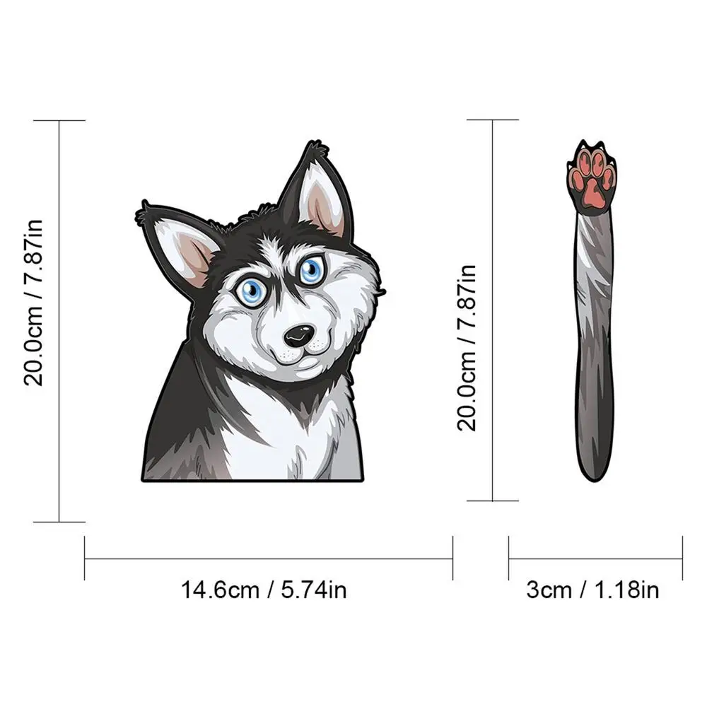Dog Car Stickers Adhesive Dog Decal Waterproof Dog Decals For Cars Motorcycle Window Wall Computer