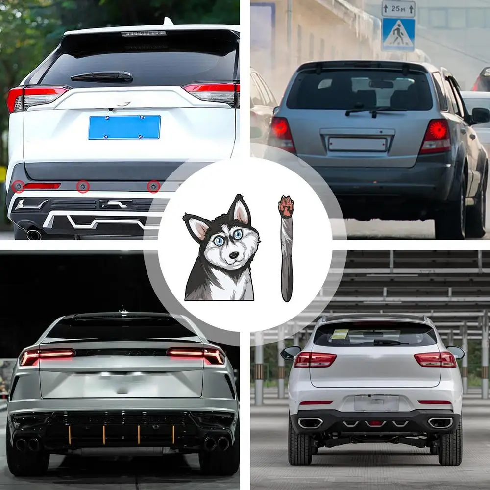 Dog Car Stickers Adhesive Dog Decal Waterproof Dog Decals For Cars Motorcycle Window Wall Computer