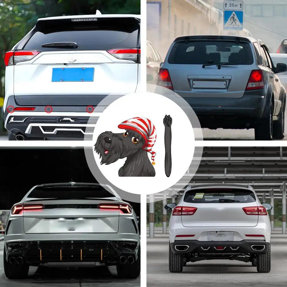 Dog Car Stickers Adhesive Dog Decal Waterproof Dog Decals For Cars Motorcycle Window Wall Computer