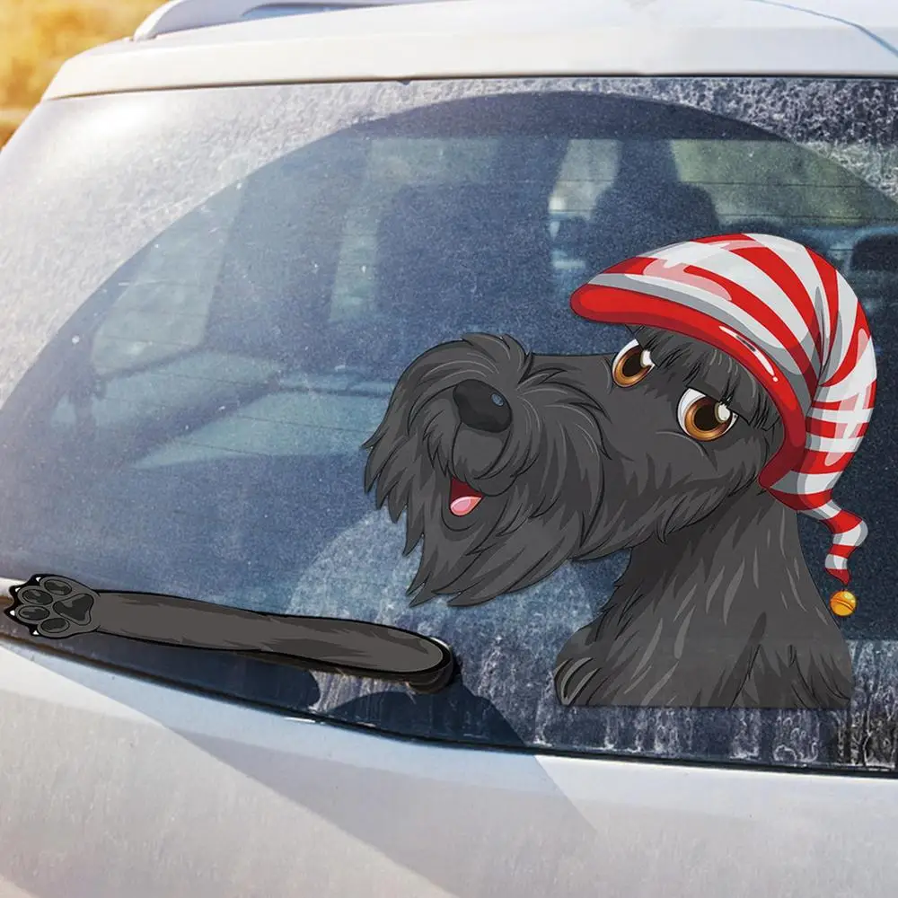 Dog Car Stickers Adhesive Dog Decal Waterproof Dog Decals For Cars Motorcycle Window Wall Computer