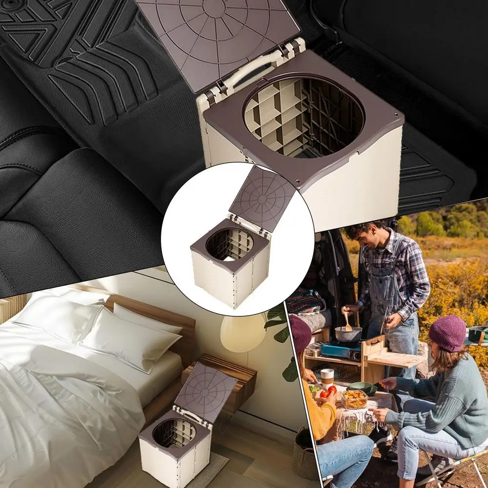 Portable Toilets For Adults Camping Toilet Outdoor Portable Elderly Bedside Toilet Car Travel Trash Can Outside Women Potty