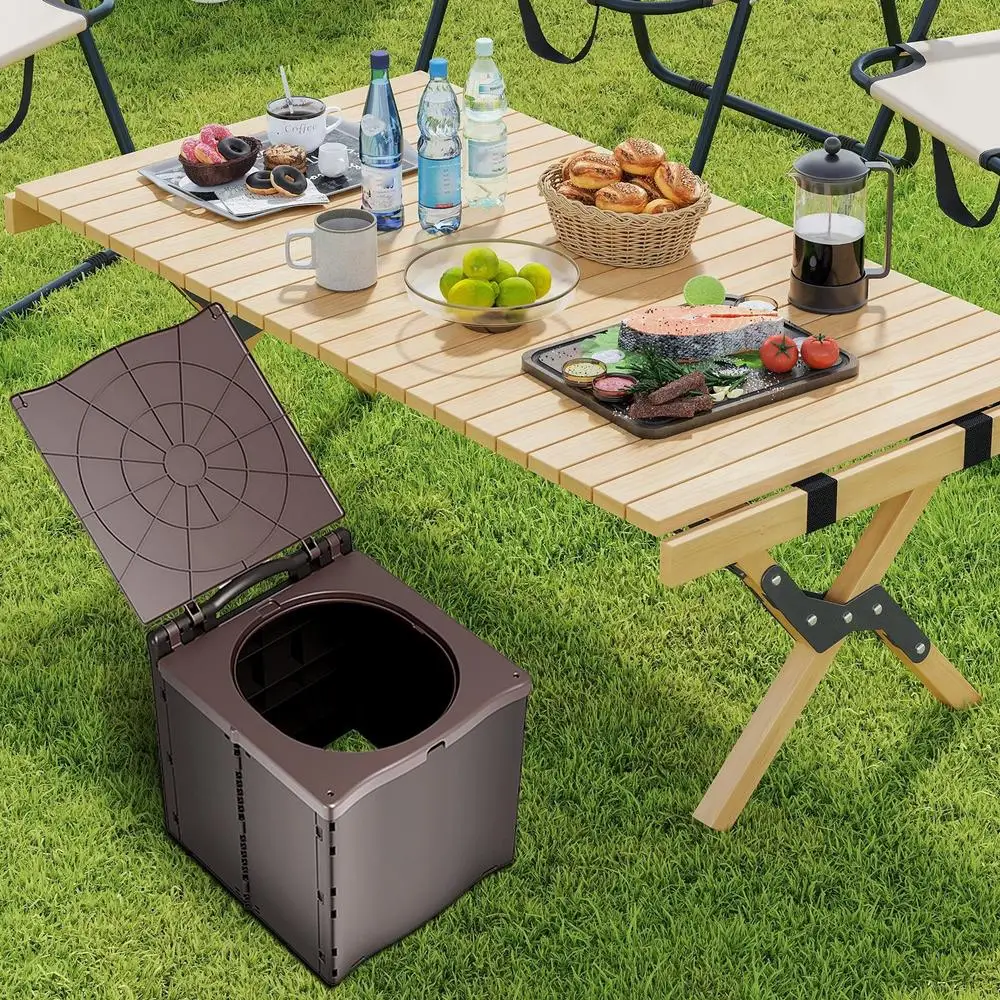 Portable Toilets For Adults Camping Toilet Outdoor Portable Elderly Bedside Toilet Car Travel Trash Can Outside Women Potty
